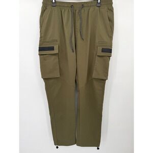 Public Supply NYC Cargo Pants Men XL Olive Green Techwear Waterproof Zipper XL